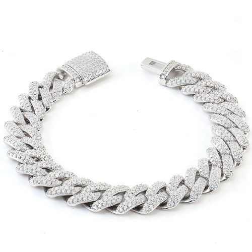LuxeJewels™ Moissanite Cuban Bracelet