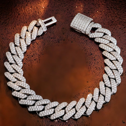 LuxeJewels™ Moissanite Cuban Bracelet